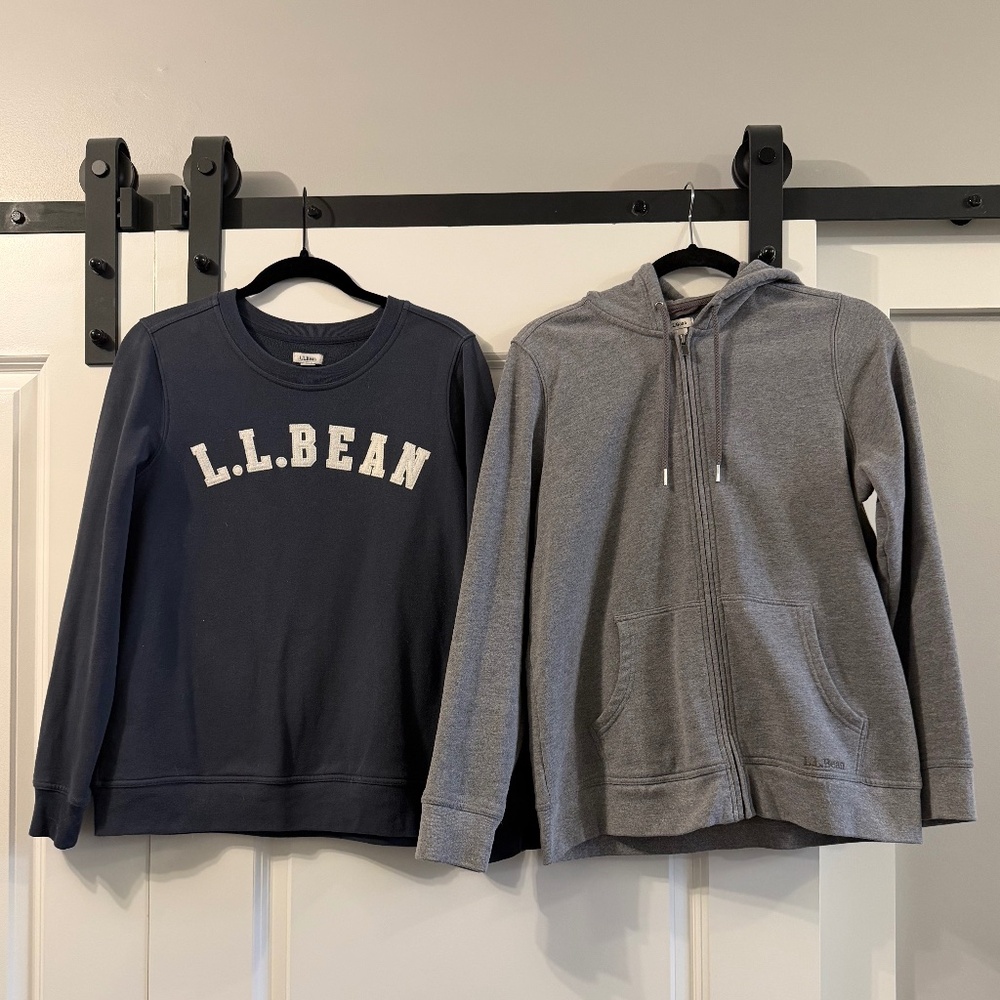 2 Women’s LL Bean Sweatshirts Size Medium